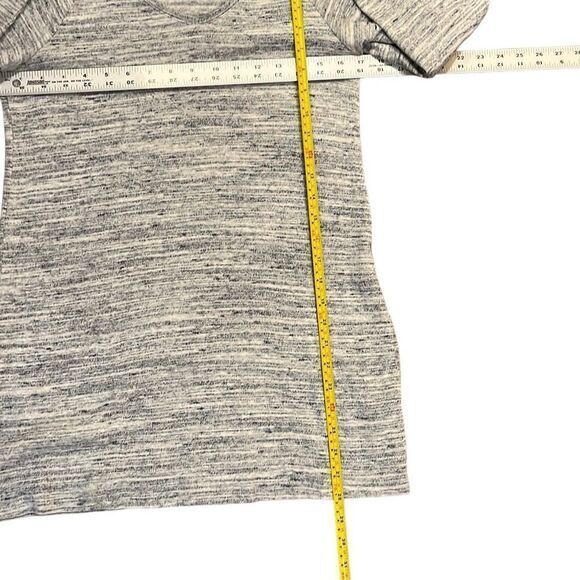 Pure Jill womens tunic Size XS blue white mix‎ tunic pockets V-neck 100% cotton - Picture 6 of 8